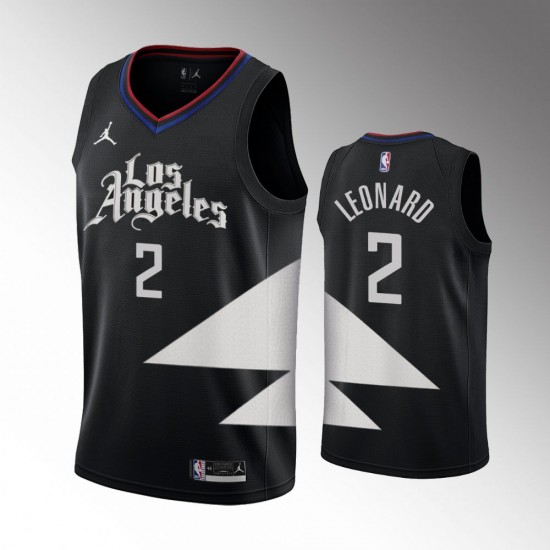 Los Angeles Clippers Kawhi Leonard 2 Jordan 2022 2023 Statement Edition Black NBA Jersey Swingman