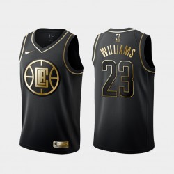 Los Angeles Clippers Lou Williams 22 Nike Golden Edition Black NBA Jersey Swingman