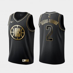 Los Angeles Clippers Shai Gilgeous-Alexander 2 Nike Golden Edition Black NBA Jersey Swingman