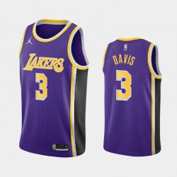 Los Angeles Lakers Anthony Davis 3 2020 2021 Jordan Brand Statement Edition NBA Jersey Swingman