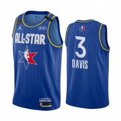 Los Angeles Lakers Anthony Davis 3 2020 All Star Jordan Brand Blue NBA Jersey Swingman