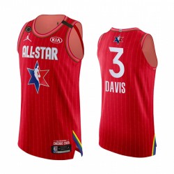Los Angeles Lakers Anthony Davis 3 2020 All Star Jordan Brand Kobe Forever Red NBA Jersey Swingman