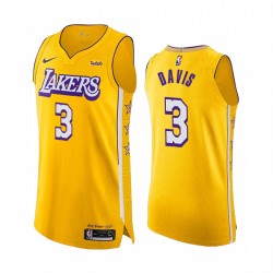 Los Angeles Lakers Anthony Davis 3 Nike 2019 2020 City Edition NBA Jersey Swingman