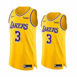 Los Angeles Lakers Anthony Davis 3 Nike 2019 2020 Icon Edition NBA Jersey Swingman