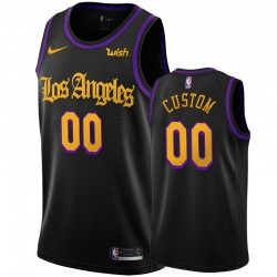 Los Angeles Lakers Custom Nike 2019 2020 City Creative NBA Jersey Swingman