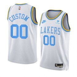 Los Angeles Lakers Custom Nike 2022 2023 Classic Edition White NBA Jersey Swingman