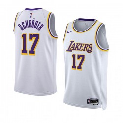 Los Angeles Lakers Dennis Schroder 17 Nike 2022 2023 Association Edition White NBA Jersey Swingman