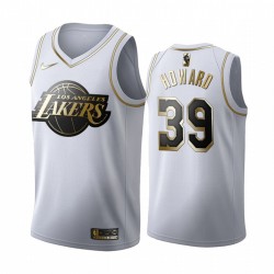 Los Angeles Lakers Dwight Howard 39 Nike 2019 2020 Golden Edition White NBA Jersey Swingman