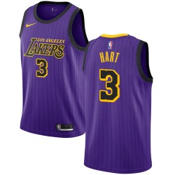 Los Angeles Lakers Josh Hart 3 2018 2019 Nike City Edition Purple NBA Jersey Swingman