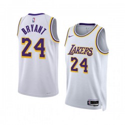 Los Angeles Lakers Kobe Bryant 24 Nike 2022 2023 Association Edition White NBA Jersey Swingman