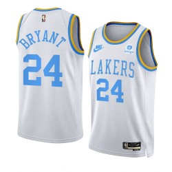 Los Angeles Lakers Kobe Bryant 24 Nike 2022 2023 Classic Edition White NBA Jersey Swingman