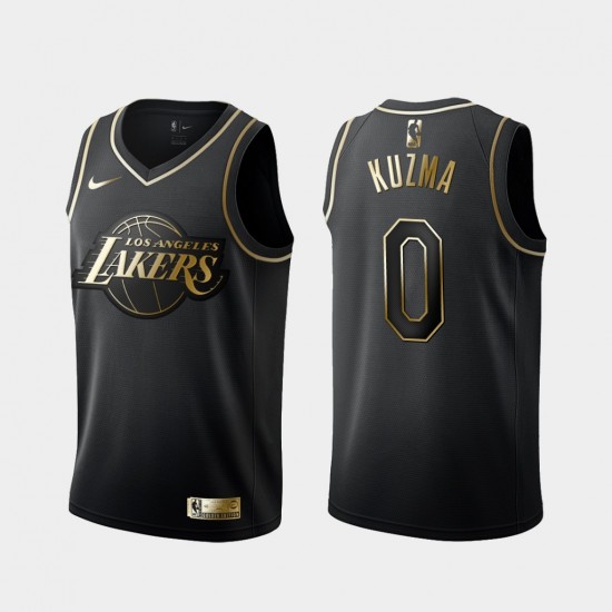 Los Angeles Lakers Kyle Kuzma Nike Golden Edition Black NBA Jersey Swingman