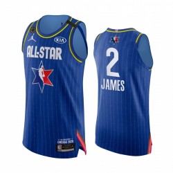 Los Angeles Lakers LeBron James 2 2020 All Star Jordan Brand Kobe Forever Blue NBA Jersey Swingman