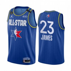Los Angeles Lakers LeBron James 23 2020 All Star Jordan Brand Blue NBA Jersey Swingman