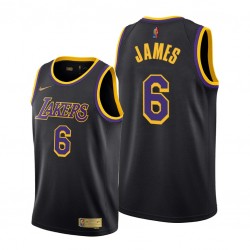 Los Angeles Lakers LeBron James 6 Nike 2021 2022 Earned Edition NBA Jersey Swingman