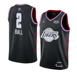 Los Angeles Lakers Lonzo Ball 2 2019 All Star Jordan Brand Black NBA Jersey Swingman