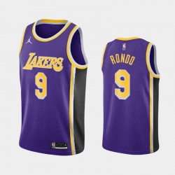 Los Angeles Lakers Rajon Rondo 9 2020 2021 Jordan Brand Statement Edition NBA Jersey Swingman