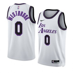 Los Angeles Lakers Russell Westbrook Nike 2022 2023 City Edition White NBA Jersey Swingman