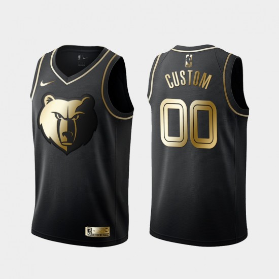 Memphis Grizzlies Custom Nike Golden Edition Black NBA Jersey Swingman