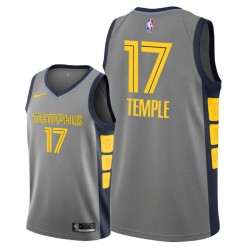 Memphis Grizzlies Garrett Temple 17 2018 2019 Nike City Edition Gray NBA Jersey Swingman