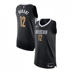 Memphis Grizzlies Ja Morant 12 Nike 2023 2024 City Edition Black NBA Jersey Swingman