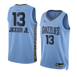 Memphis Grizzlies Jaren Jackson Jr. 13 Jordan 2022 2023 Statement Edition Blue NBA Jersey Swingman