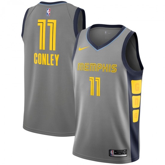 Memphis Grizzlies Mike Conley 11 2018 2019 Nike City Edition Gray NBA Jersey Swingman