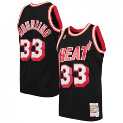 Miami Heat Alonzo Mourning 33 Mitchell Ness 1996-1997 Hardwood Classics NBA Jersey Swingman