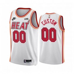 Miami Heat Custom Nike 2022 2023 Classic Edition White NBA Jersey Swingman