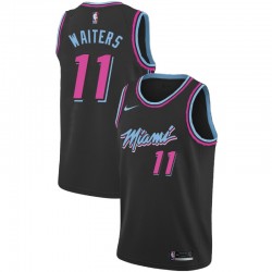 Miami Heat Dion Waiters 11 2018 2019 Nike City Edition Black NBA Jersey Swingman