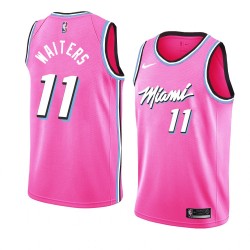 Miami Heat Dion Waiters 11 2018 2019 Nike Pink NBA Jersey Swingman