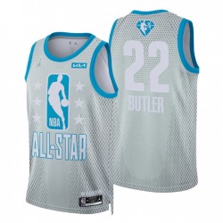 Miami Heat Jimmy Butler 22 2022 All Star Jordan Brand Gray NBA Jersey Swingman