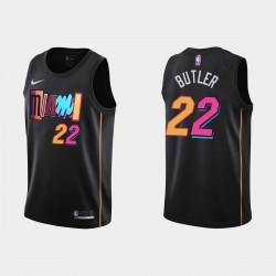 Miami Heat Jimmy Butler 22 Nike 2021 2022 City Edition NBA Jersey Swingman