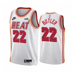 Miami Heat Jimmy Butler 22 Nike 2022 2023 Classic Edition White NBA Jersey Swingman