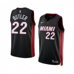 Miami Heat Jimmy Butler 22 Nike 2022 2023 Icon Edition Black NBA Jersey Swingman