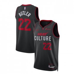 Miami Heat Jimmy Butler 22 Nike 2023 2024 City Edition Black NBA Jersey Swingman