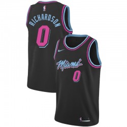 Miami Heat Josh Richardson 2018 2019 Nike City Edition Black NBA Jersey Swingman