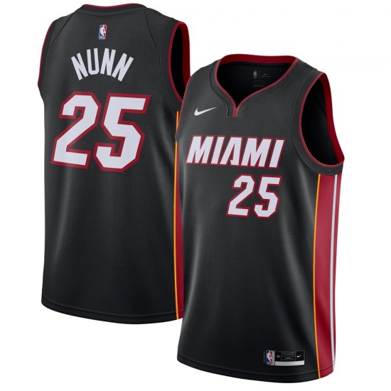 Miami Heat Kendrick Nunn 25 2020 2021 Nike Icon Edition NBA Jersey Swingman