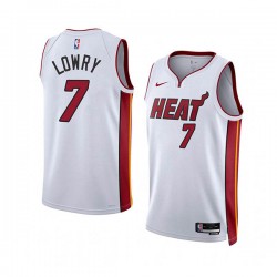 Miami Heat Kyle Lowry 7 Nike 2022 2023 Association Edition White NBA Jersey Swingman