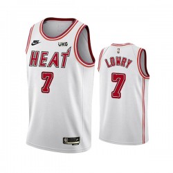 Miami Heat Kyle Lowry 7 Nike 2022 2023 Classic Edition White NBA Jersey Swingman