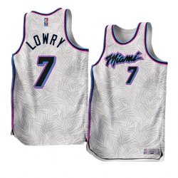 Miami Heat Kyle Lowry 7 Nike 2022 2023 Earned Edition White NBA Jersey Swingman