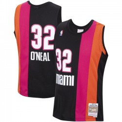 Miami Heat Shaquille ONeal 32 Mitchell Ness 2005-2006 Hardwood Classics NBA Jersey Swingman