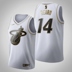 Miami Heat Tyler Herro 14 Nike 2019 2020 Golden Edition White NBA Jersey Swingman