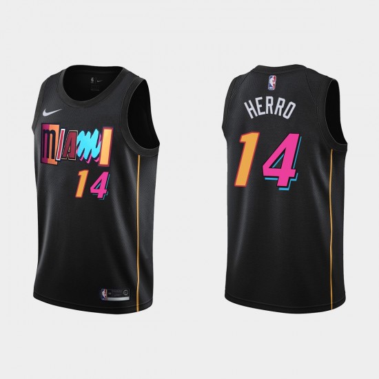 Miami Heat Tyler Herro 14 Nike 2021 2022 City Edition NBA Jersey Swingman