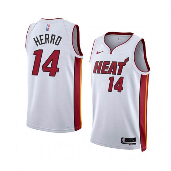 Miami Heat Tyler Herro 14 Nike 2022 2023 Association Edition White NBA Jersey Swingman