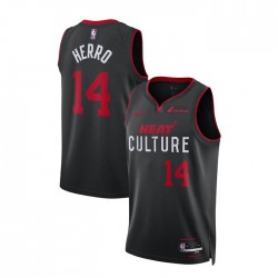 Miami Heat Tyler Herro 14 Nike 2023 2024 City Edition Black NBA Jersey Swingman