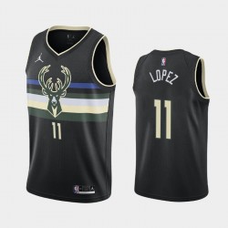 Milwaukee Bucks Brook Lopez 11 2020 2021 Jordan Brand Statement Edition NBA Jersey Swingman