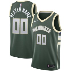 Milwaukee Bucks Custom 2020 2021 Nike Icon Edition NBA Jersey Swingman