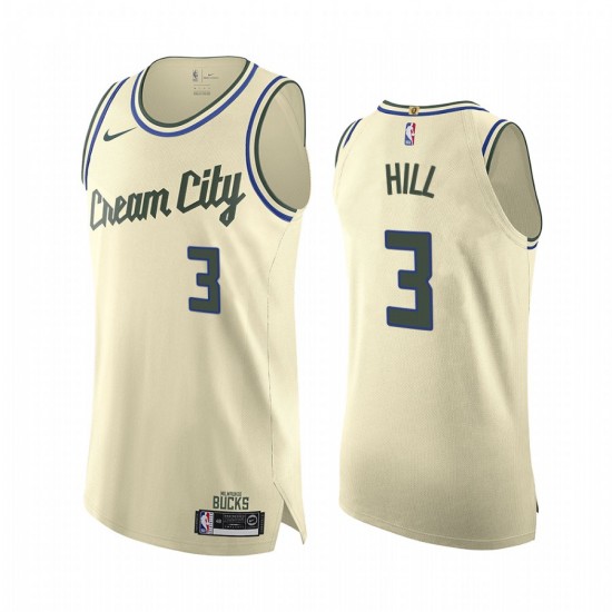 Milwaukee Bucks George Hill 3 Nike 2019 2020 City Edition NBA Jersey Swingman