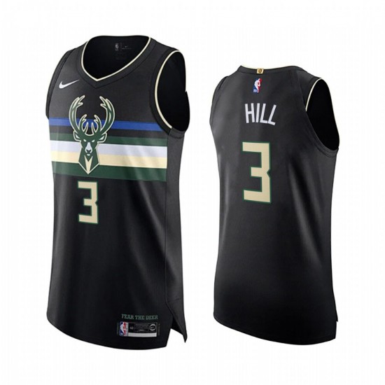 Milwaukee Bucks George Hill 3 Nike 2019 2020 Statement Edition NBA Jersey Swingman